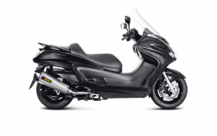 Akrapovic Slip-on Line RVS met E-keur Yamaha Majesty 400 2007-2015